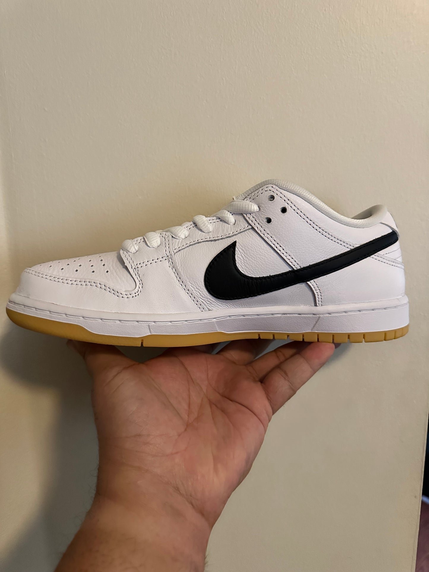 Nike SB Dunk Low White Gum Sz 10M