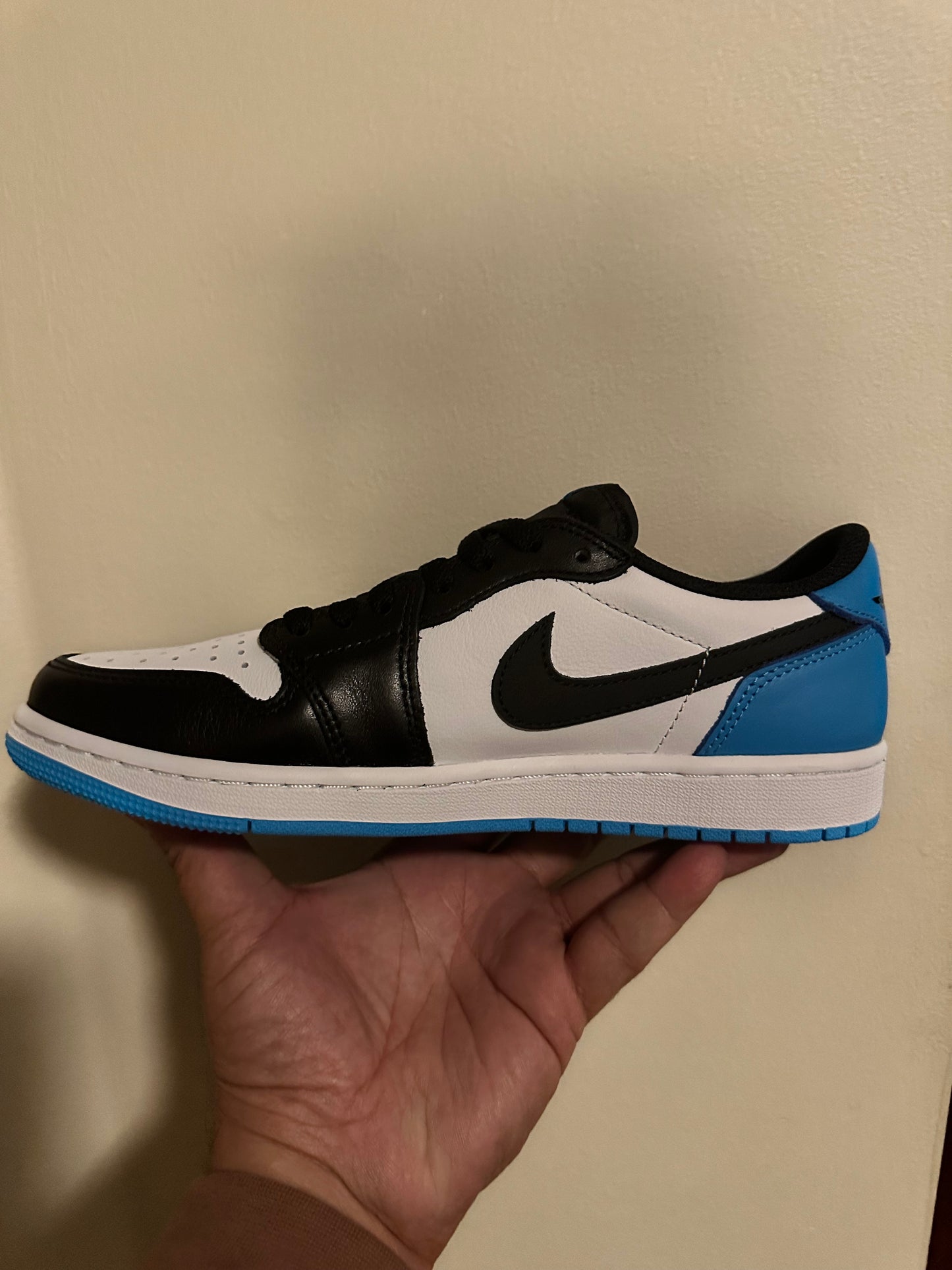 Jordan 1 Low Powder Blue Sz 8.5M, and 12M